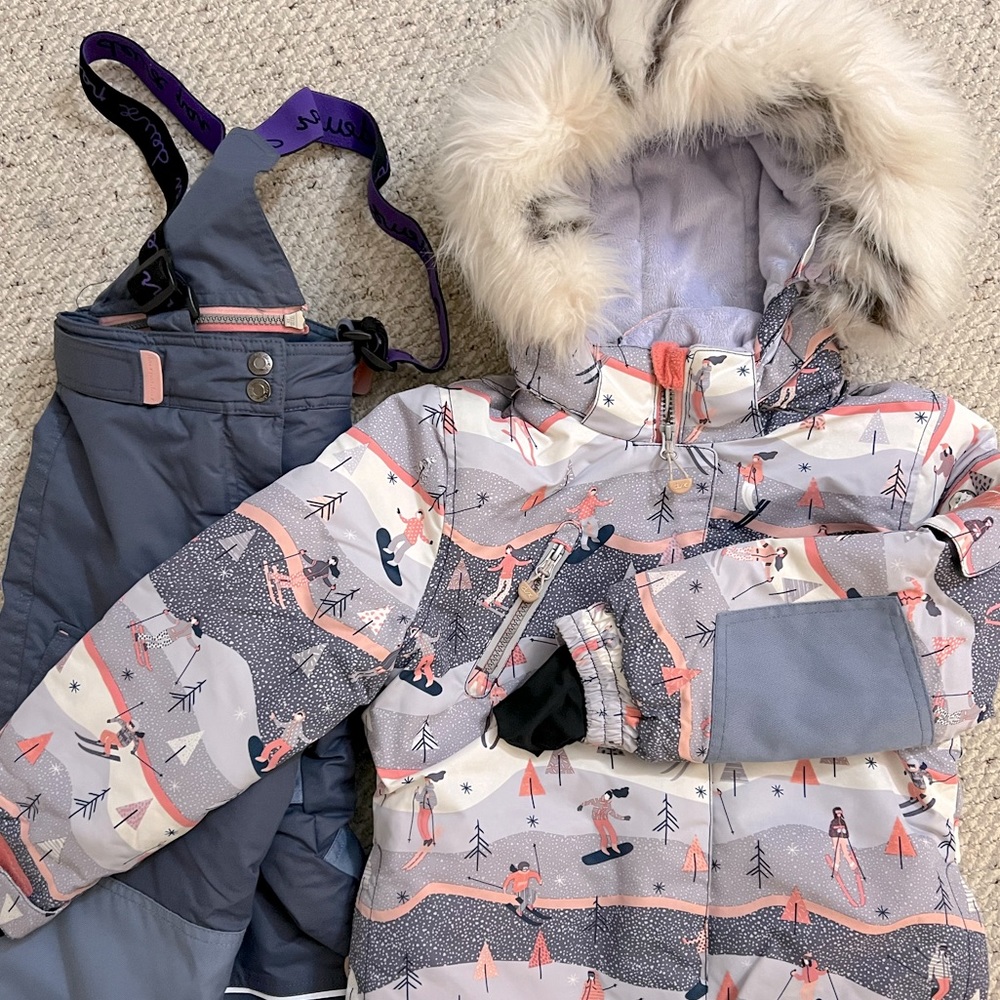 Deux par deux Ski Jaket and pants/ size 6